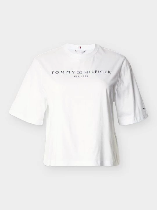 Foto van product T-shirt print Tommy Hilfiger wit