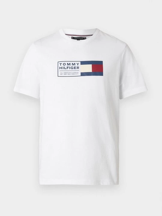 Foto van product T-shirt print Tommy Hilfiger wit