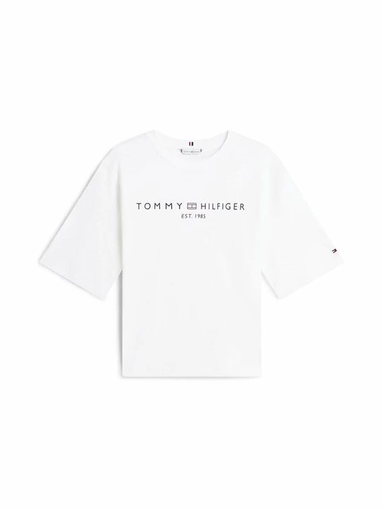 Foto van product T-shirt print Tommy Hilfiger wit
