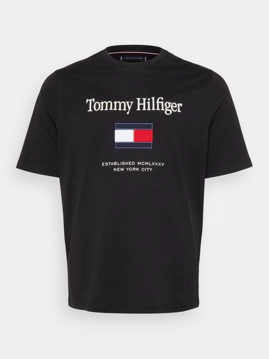 Foto van product T-shirt print Tommy Hilfiger zwart