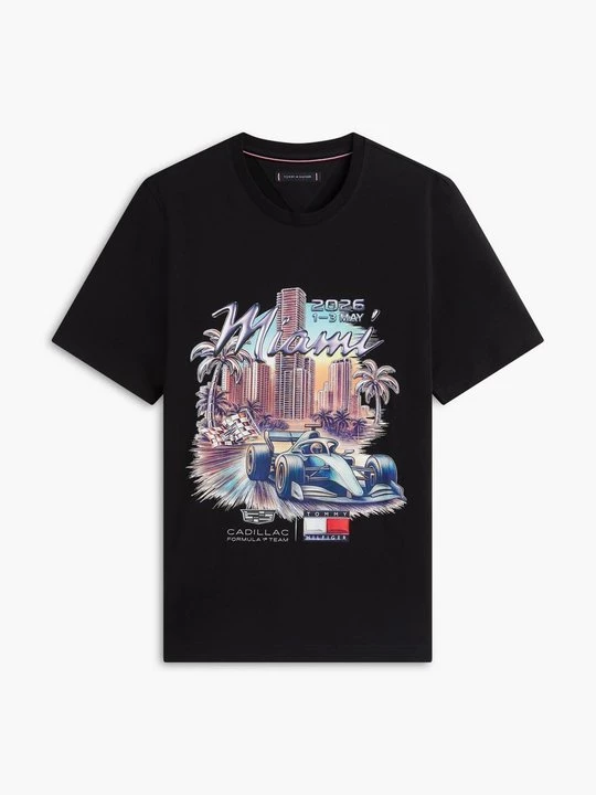 Foto van product T-shirt print Tommy Hilfiger zwart