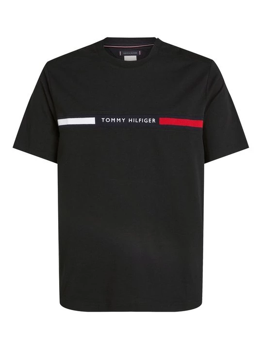 Foto van product T-shirt print Tommy Hilfiger zwart