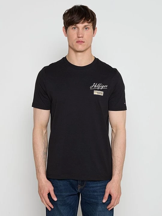 Foto van product T-shirt print Tommy Hilfiger zwart