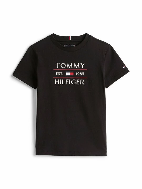 Foto van product T-shirt print Tommy Hilfiger zwart