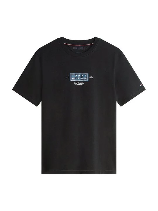 Foto van product T-shirt print Tommy Hilfiger zwart
