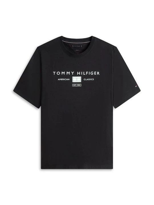 Foto van product T-shirt print Tommy Hilfiger zwart