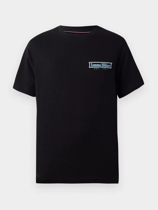Foto van product T-shirt print Tommy Hilfiger zwart