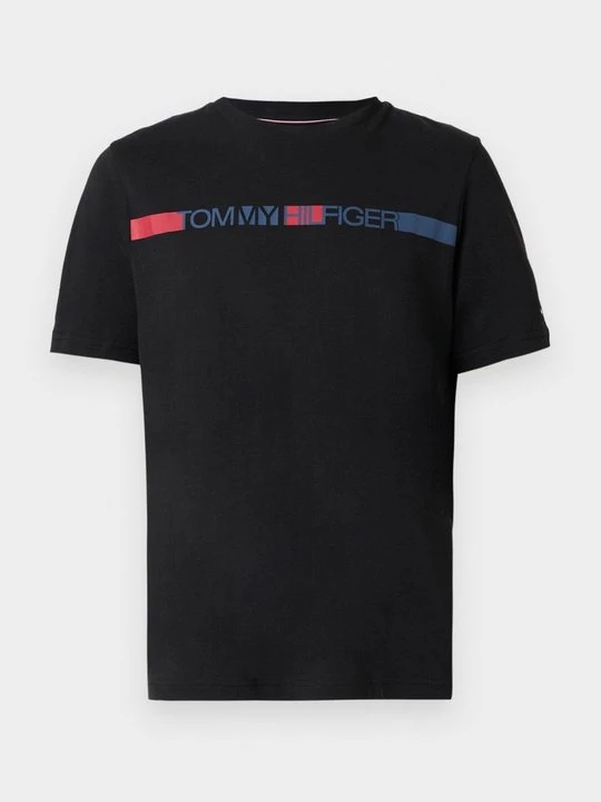 Foto van product T-shirt print Tommy Hilfiger zwart