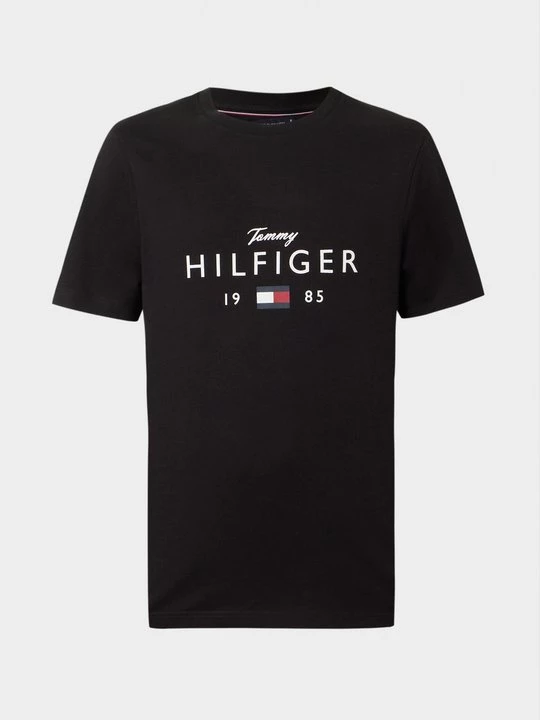 Foto van product T-shirt print Tommy Hilfiger zwart