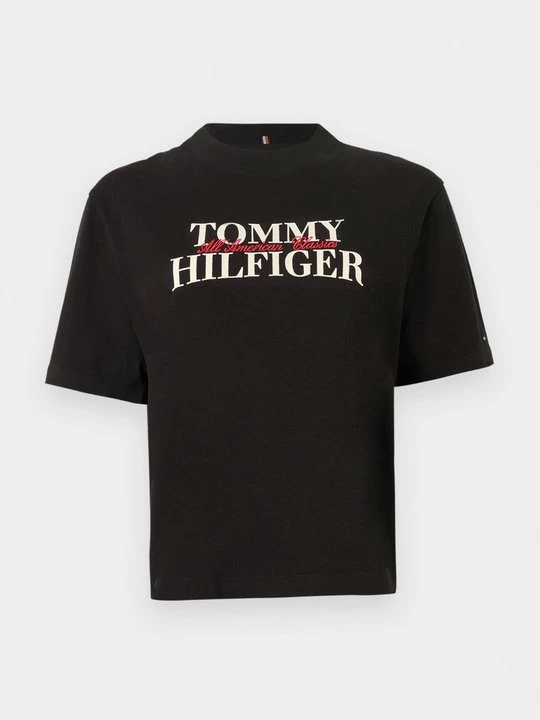 Foto van product T-shirt print Tommy Hilfiger zwart