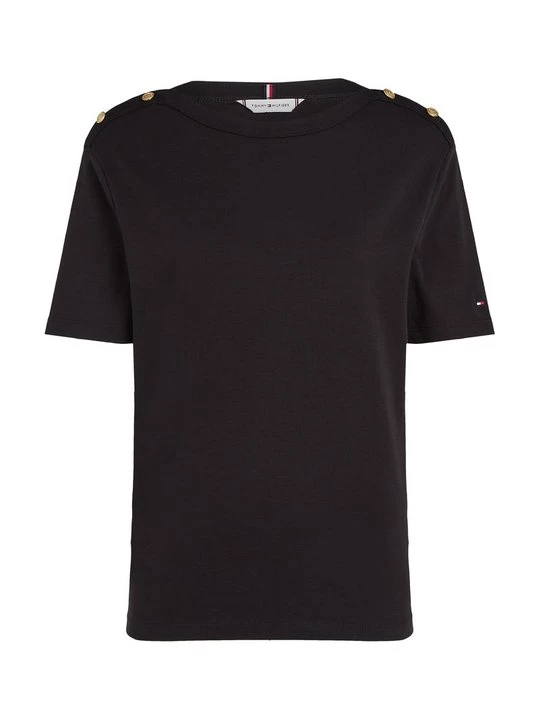 Foto van product T-shirt print Tommy Hilfiger zwart