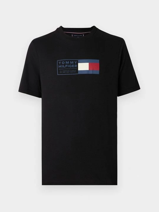Foto van product T-shirt print Tommy Hilfiger zwart