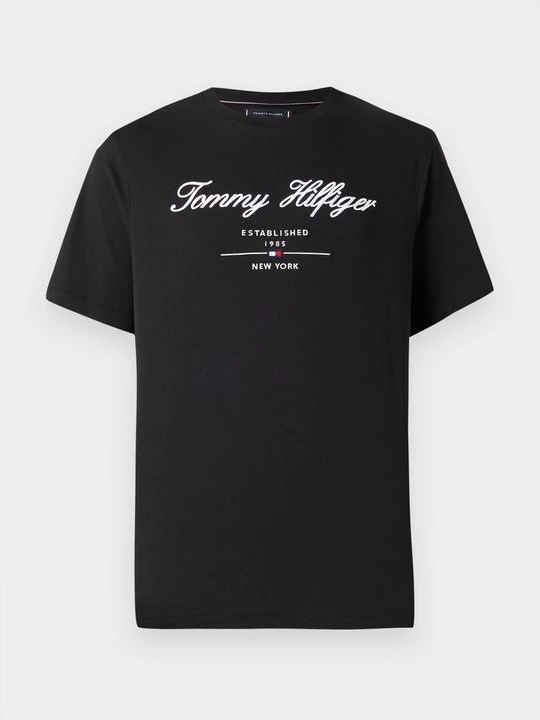 Foto van product T-shirt print Tommy Hilfiger zwart