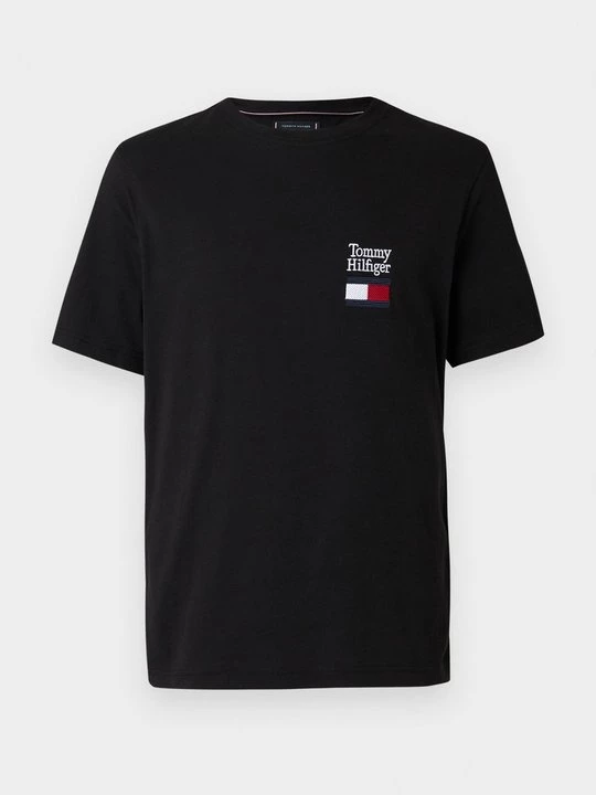 Foto van product T-shirt print Tommy Hilfiger zwart