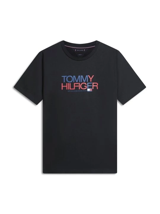 Foto van product T-shirt print Tommy Hilfiger zwart