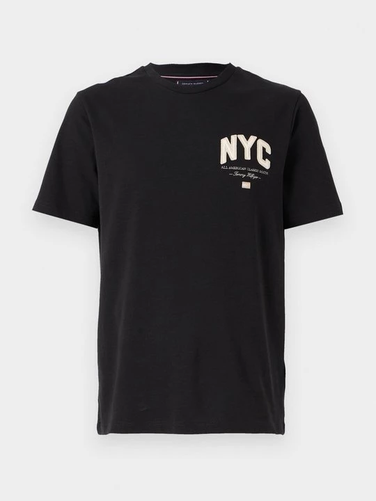 Foto van product T-shirt print Tommy Hilfiger zwart