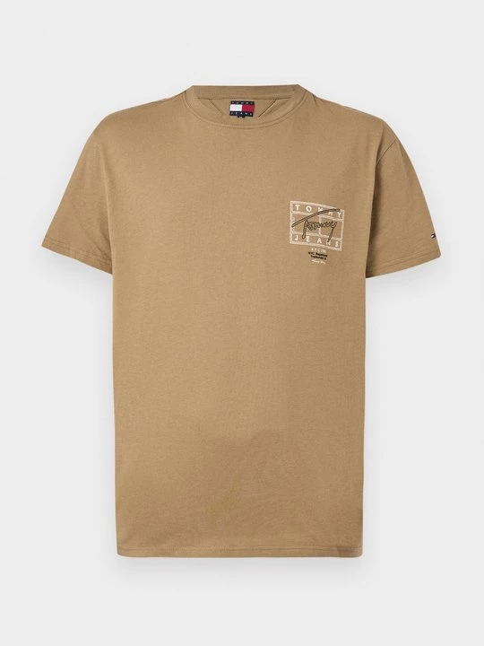 Foto van product T-shirt print Tommy Jeans beżowy