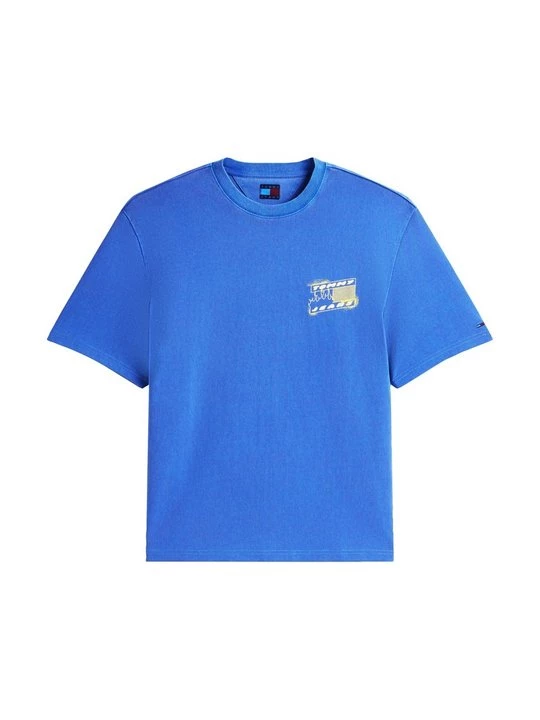 Foto van product T-shirt print Tommy Jeans blauw