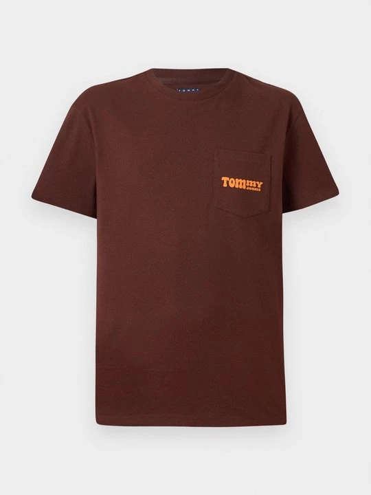 Foto van product T-shirt print Tommy Jeans bruin