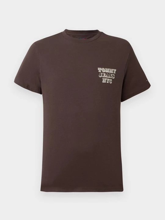 Foto van product T-shirt print Tommy Jeans bruin