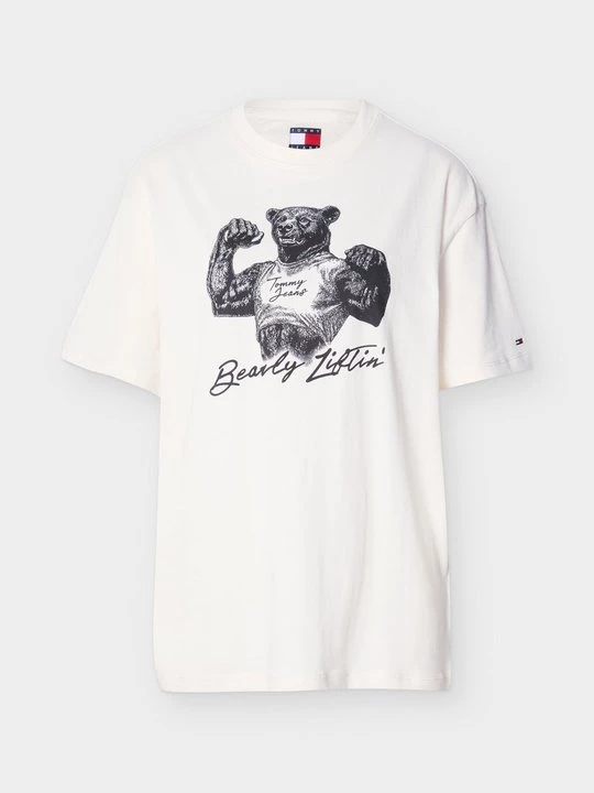 Foto van product T-shirt print Tommy Jeans crème