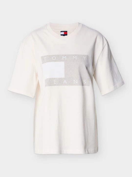 Foto van product T-shirt print Tommy Jeans crème