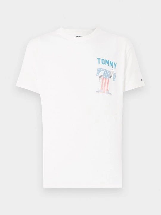 Foto van product T-shirt print Tommy Jeans crème