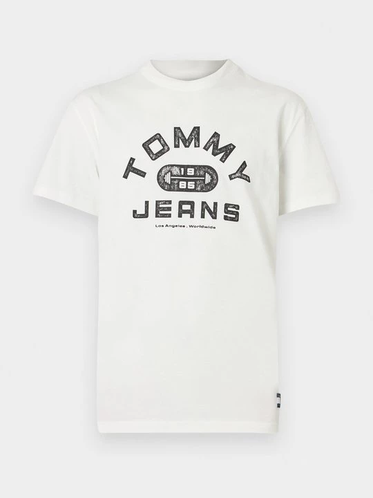Foto van product T-shirt print Tommy Jeans crème