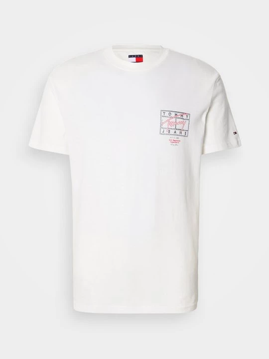 Foto van product T-shirt print Tommy Jeans crème
