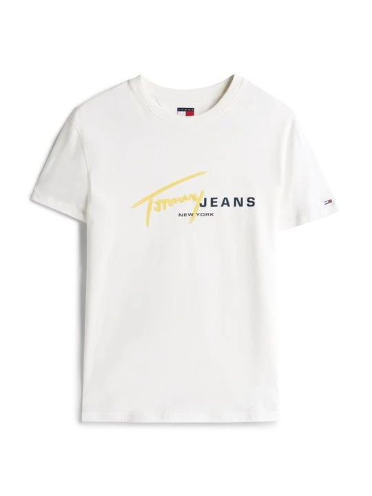 Foto van product T-shirt print Tommy Jeans crème