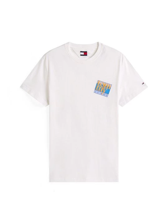 Foto van product T-shirt print Tommy Jeans crème