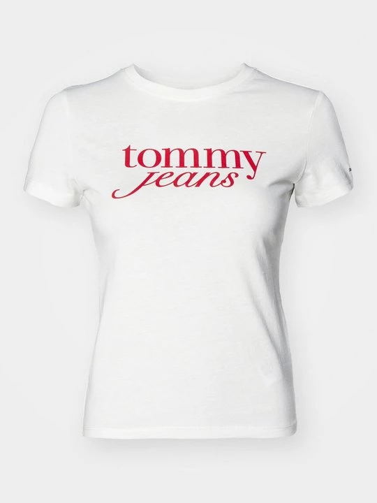 Foto van product T-shirt print Tommy Jeans crème