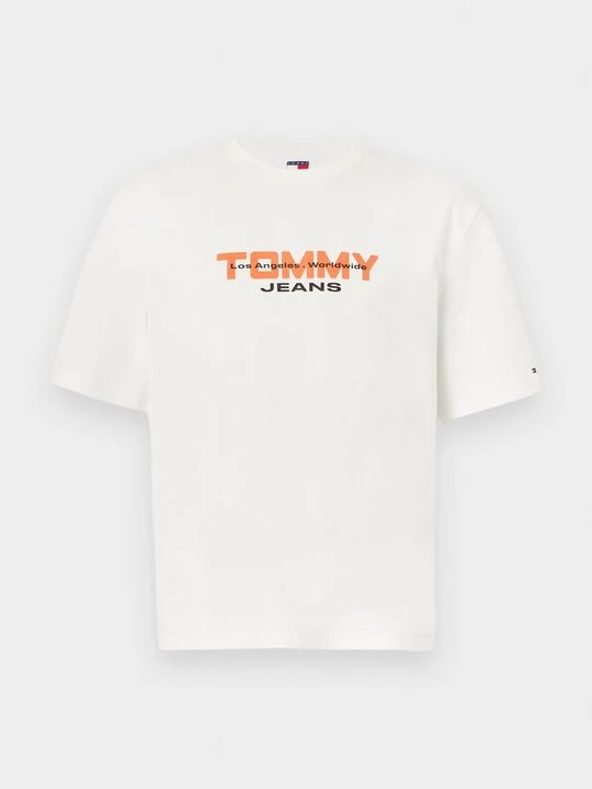 Foto van product T-shirt print Tommy Jeans crème