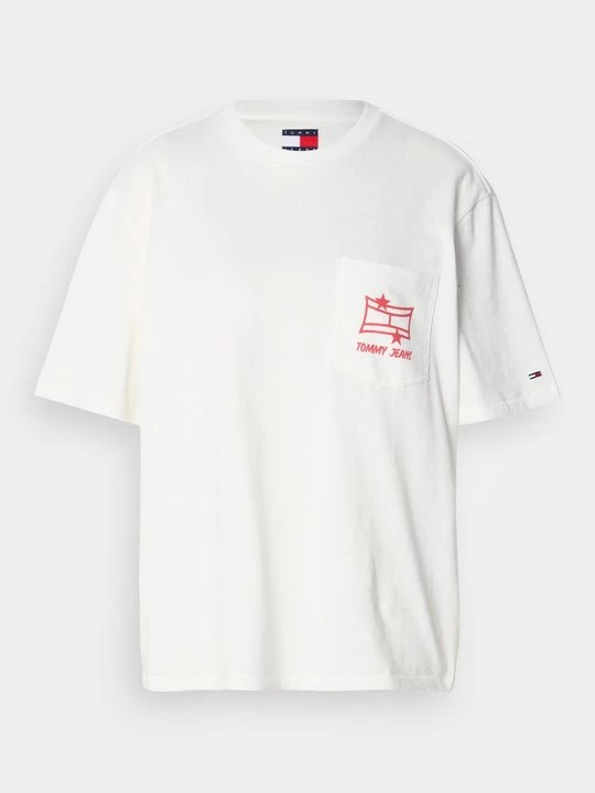 Foto van product T-shirt print Tommy Jeans crème