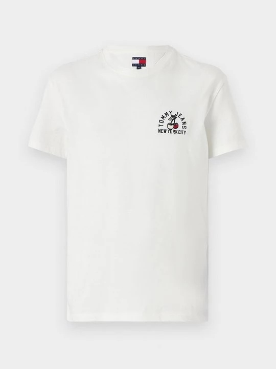 Foto van product T-shirt print Tommy Jeans crème