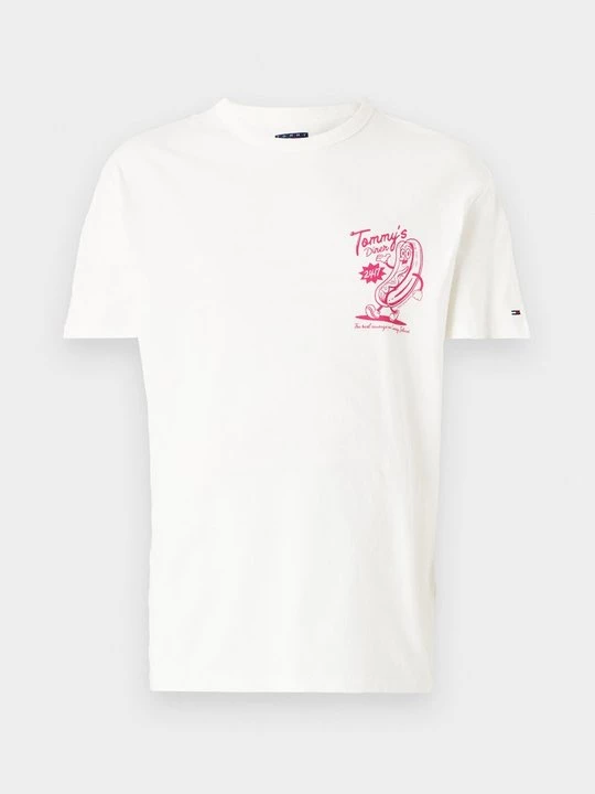 Foto van product T-shirt print Tommy Jeans crème