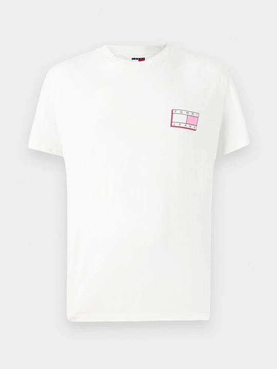 Foto van product T-shirt print Tommy Jeans crème