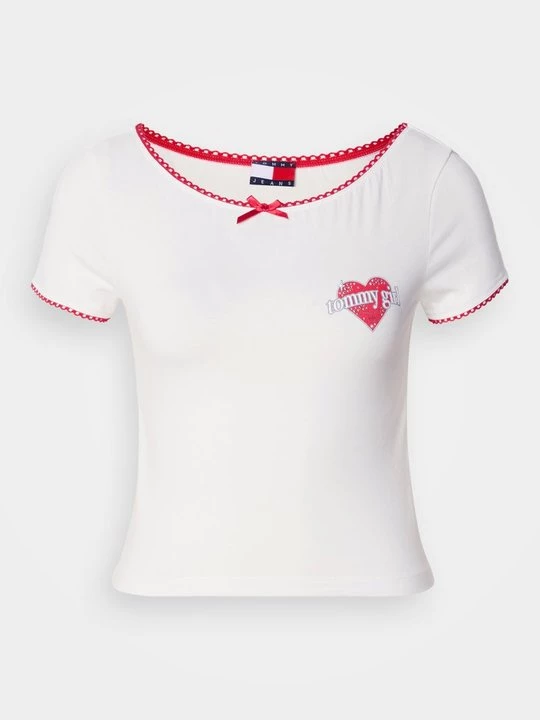Foto van product T-shirt print Tommy Jeans crème