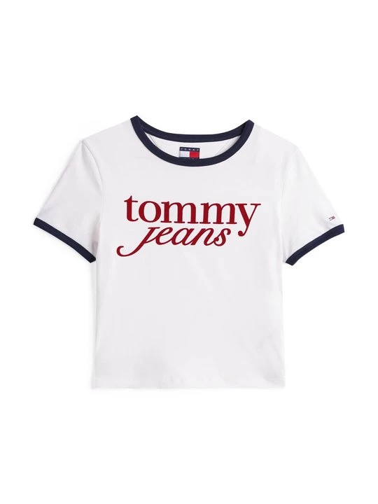 Foto van product T-shirt print Tommy Jeans crème