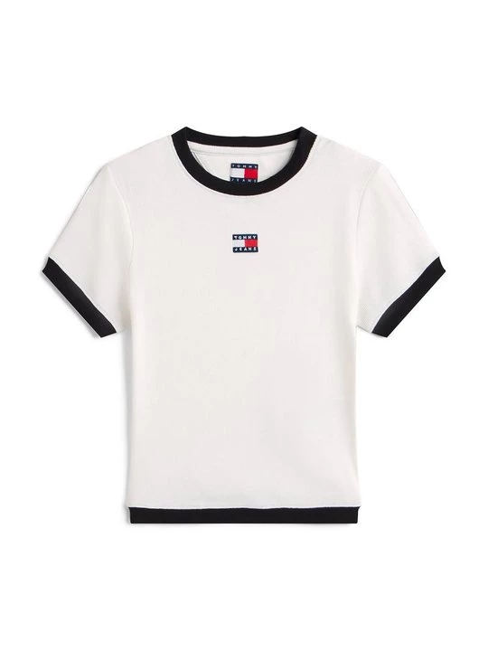 Foto van product T-shirt print Tommy Jeans crème