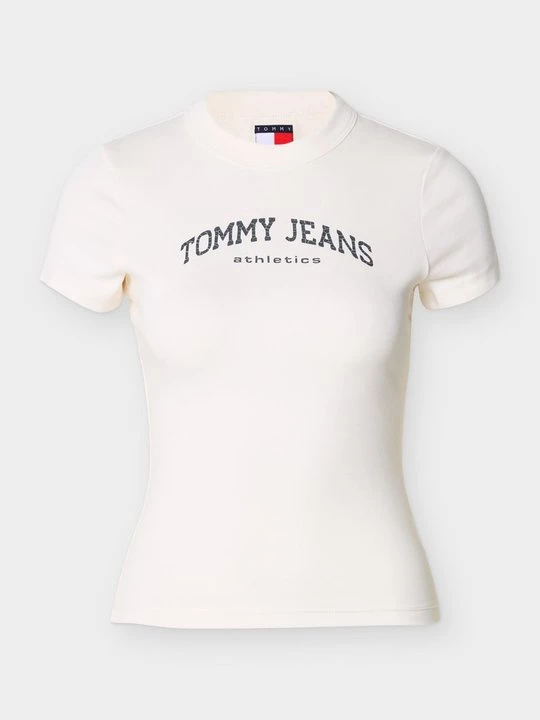 Foto van product T-shirt print Tommy Jeans crème