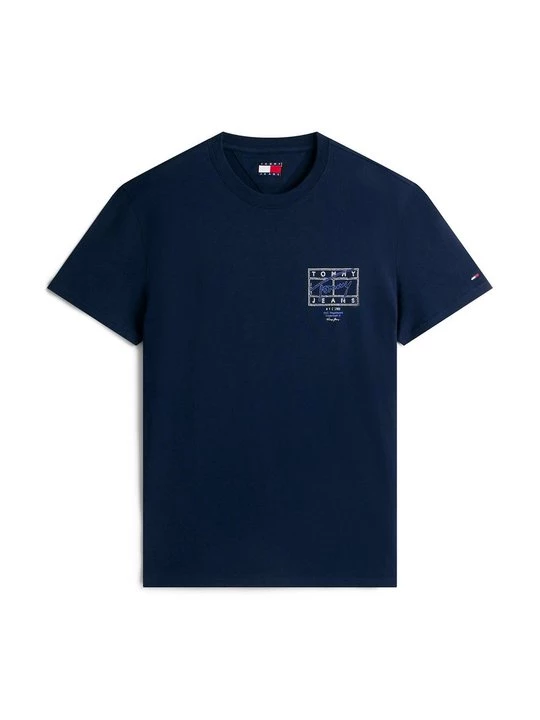 Foto van product T-shirt print Tommy Jeans donkerblauw