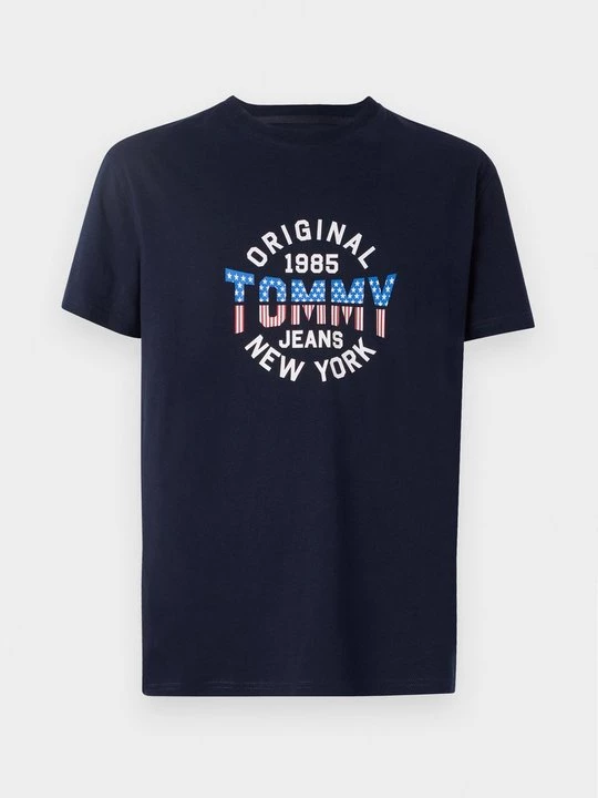 Foto van product T-shirt print Tommy Jeans donkerblauw