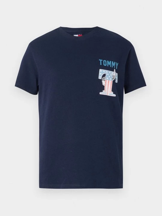 Foto van product T-shirt print Tommy Jeans donkerblauw