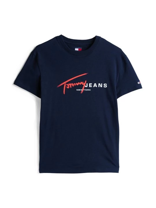 Foto van product T-shirt print Tommy Jeans donkerblauw