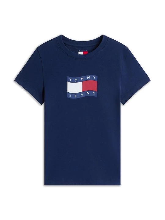 Foto van product T-shirt print Tommy Jeans donkerblauw