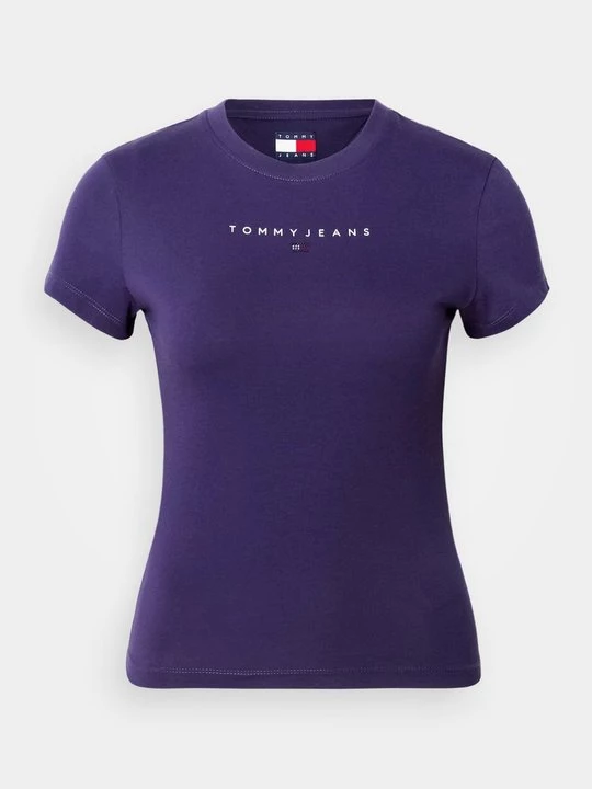 Foto van product T-shirt print Tommy Jeans donkerpaars