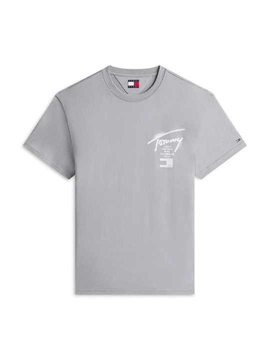 Foto van product T-shirt print Tommy Jeans grijs