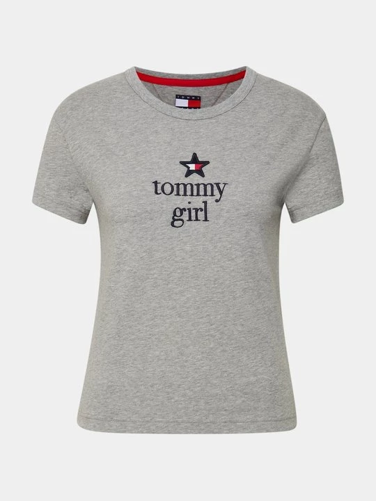 Foto van product T-shirt print Tommy Jeans grijs