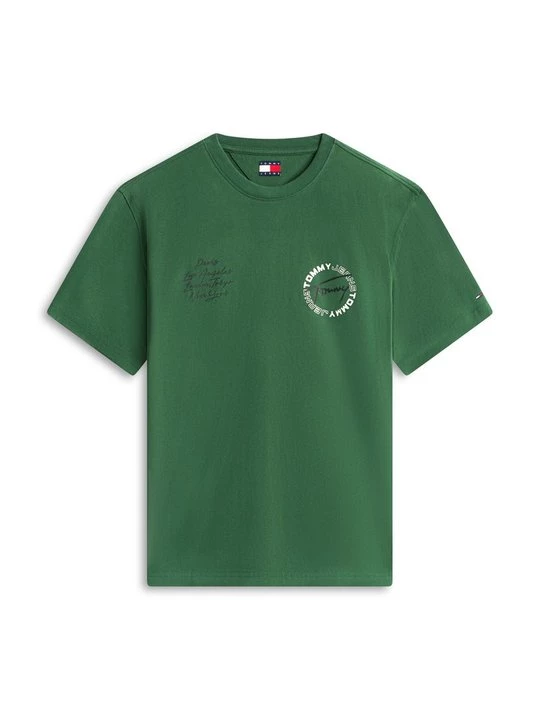 Foto van product T-shirt print Tommy Jeans groen